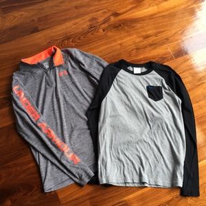 Bundle of 2 YXL long sleeve T-shirts